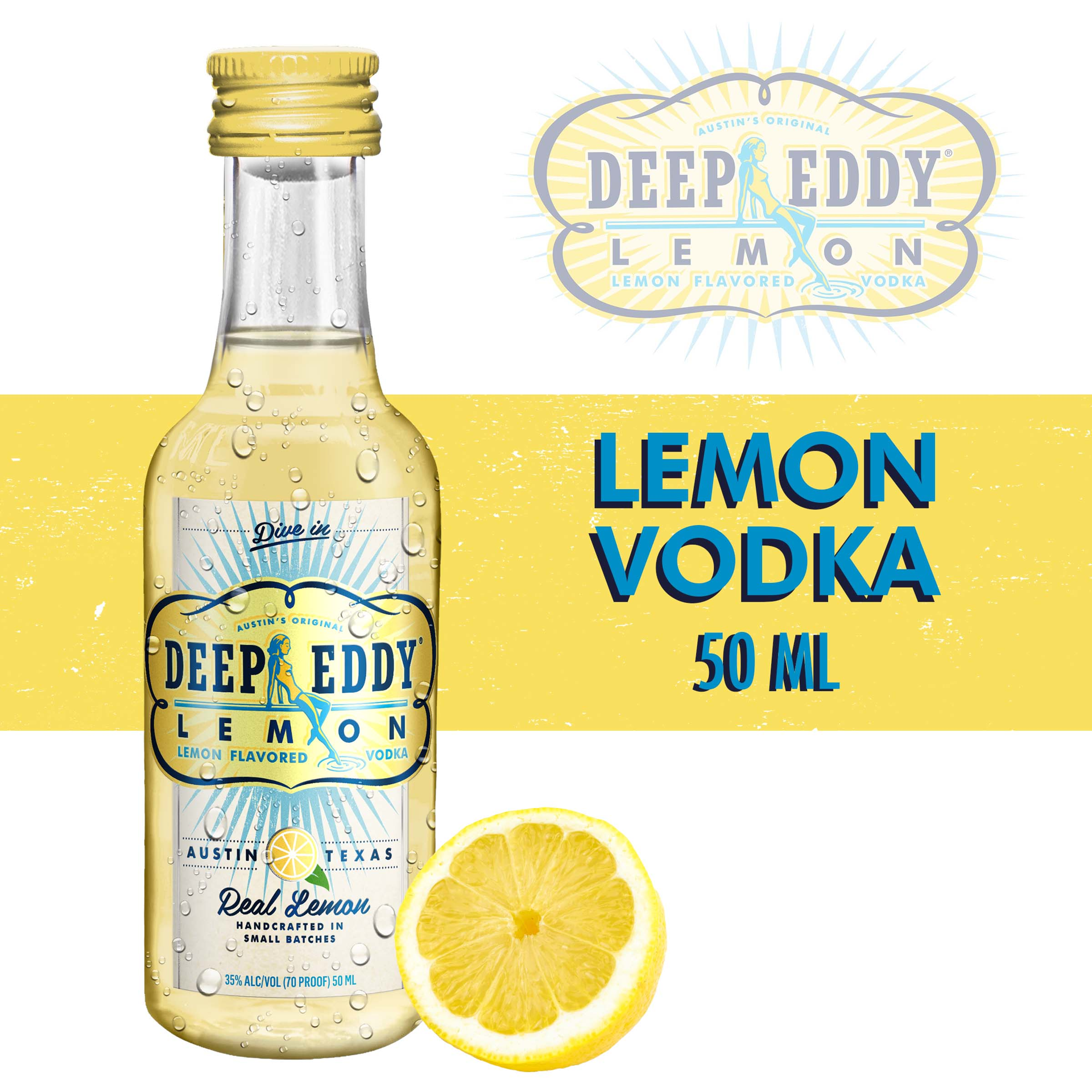 slide 3 of 3, Deep Eddy Lemon Vodka, 50 ml