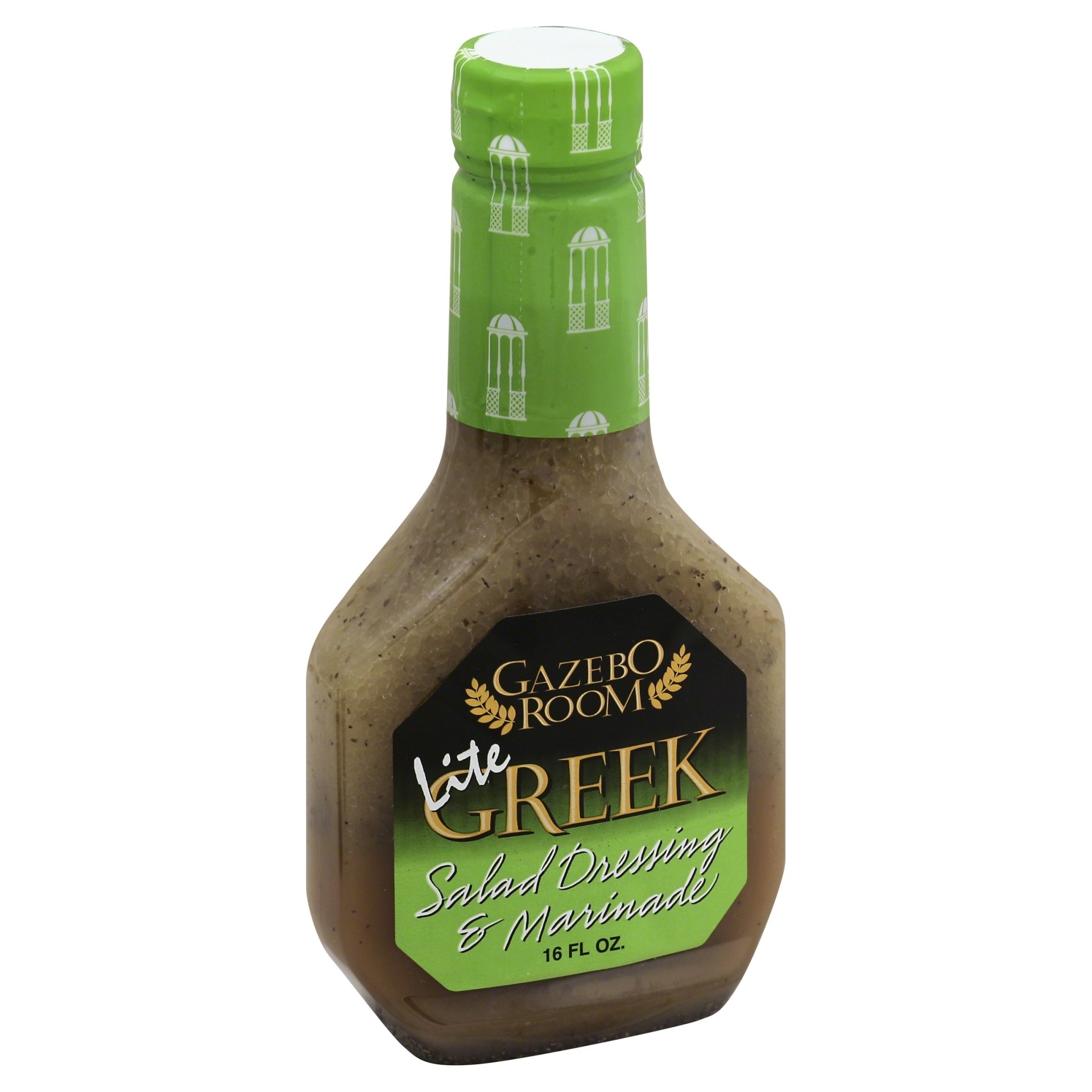 slide 1 of 2, Gazebo Room Lite Greek Salad Dressing & Marinade, 16 fl oz