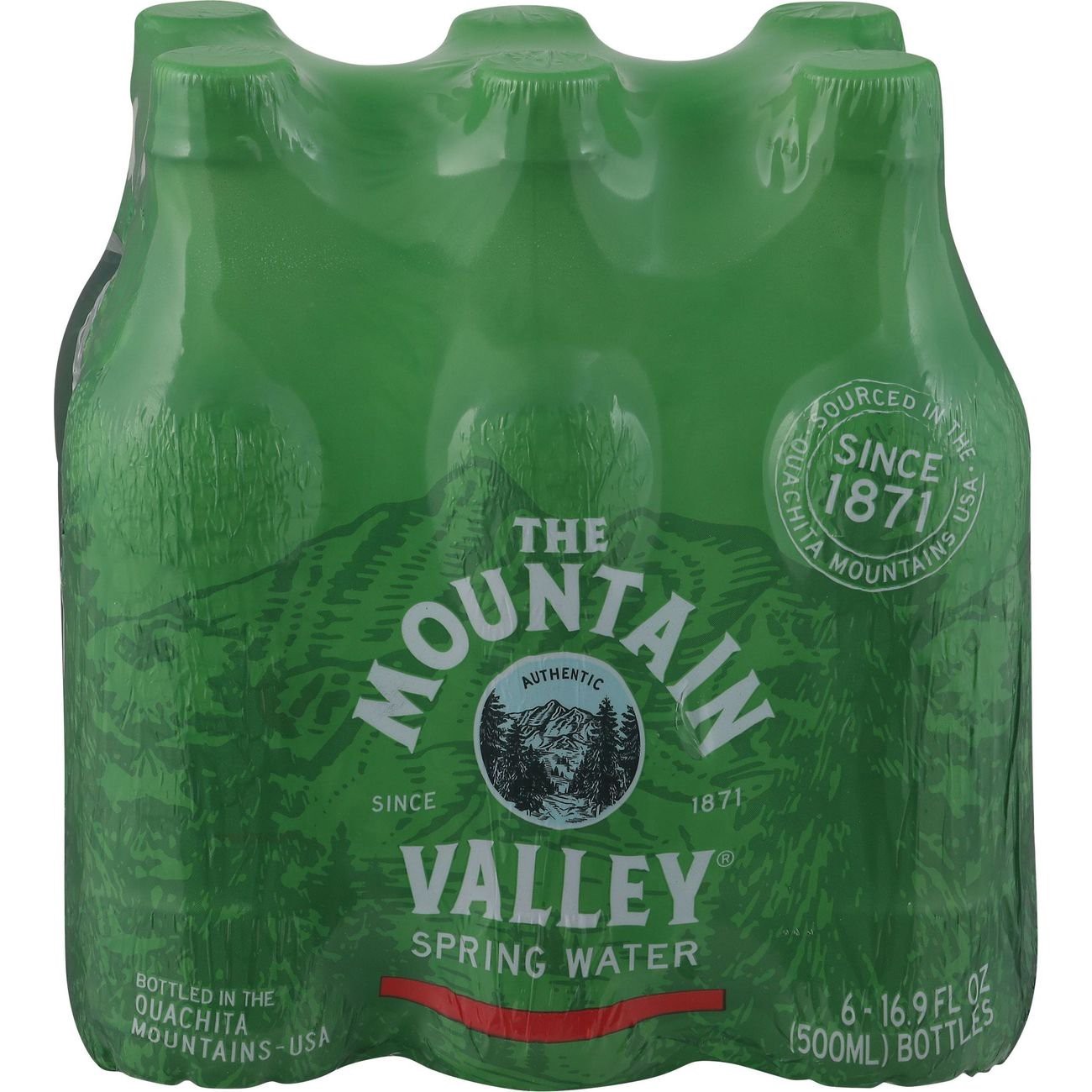 slide 1 of 1, Mountain Valley Spring Water - 6 ct; 1/2 liter, 16.9 oz