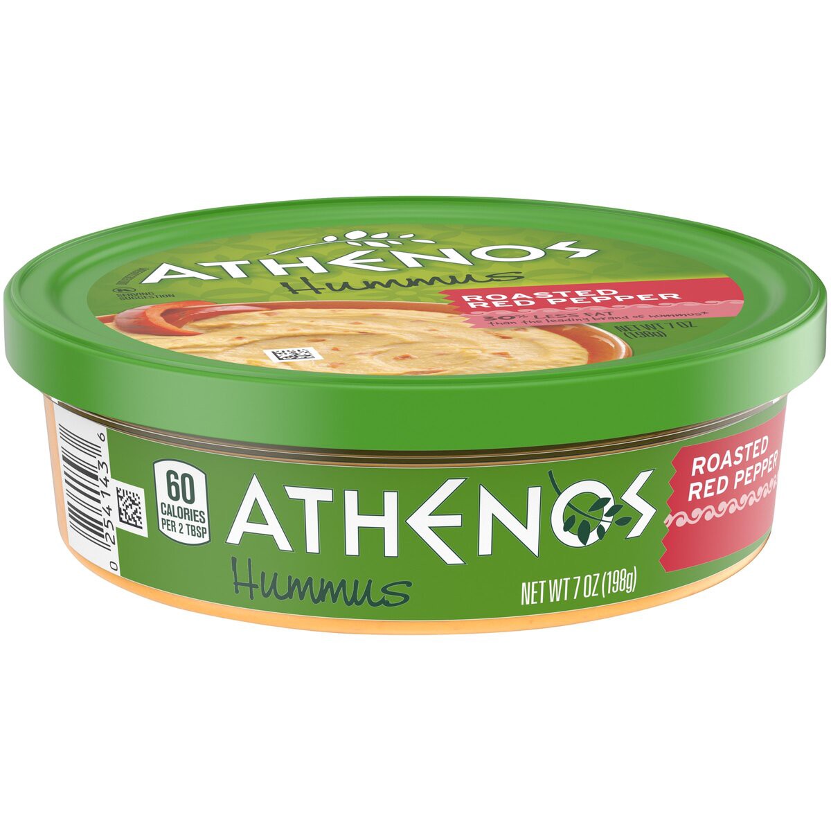 slide 3 of 9, Athenos Roasted Red Pepper Hummus, 7 oz Tub, 7 oz