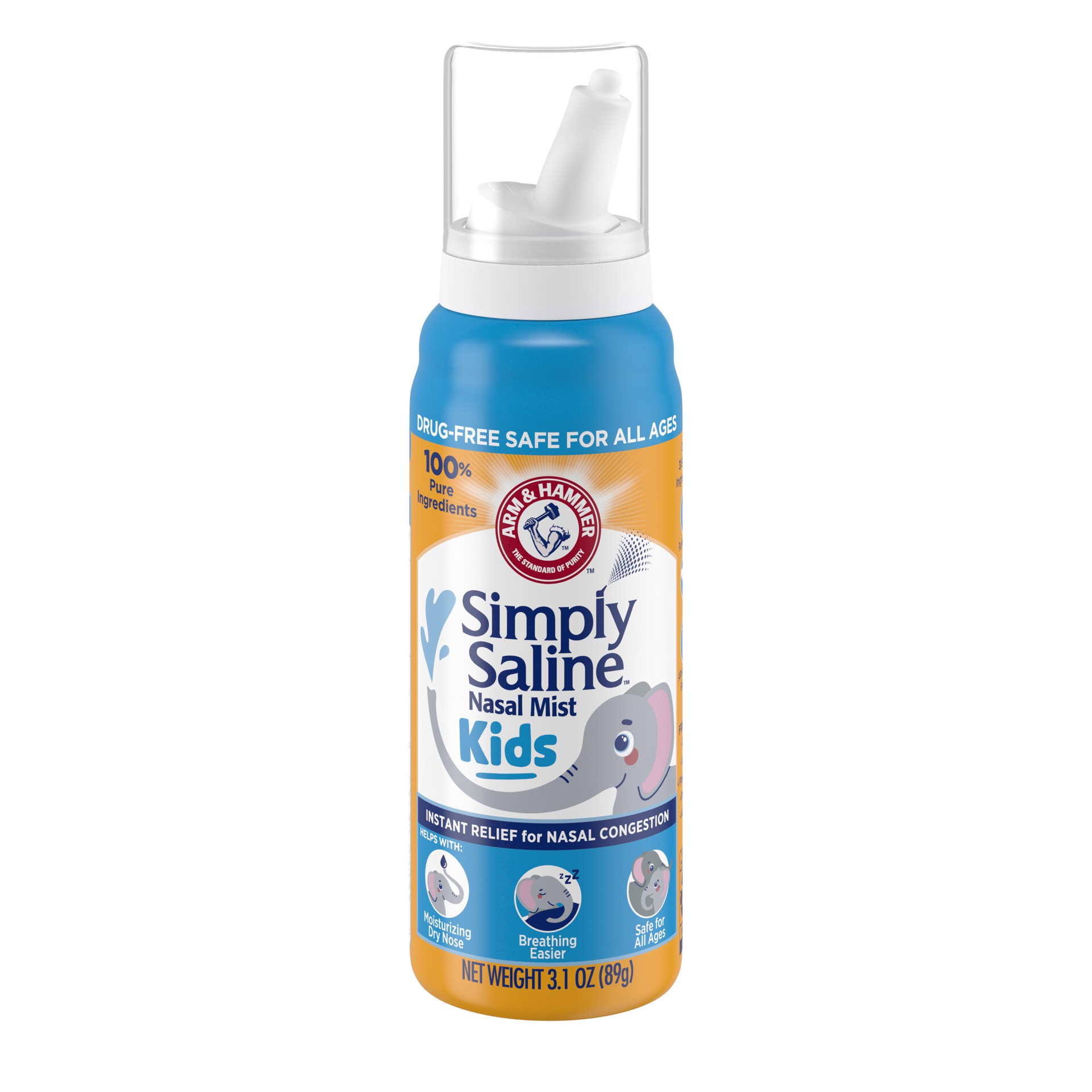 slide 1 of 6, Simply Saline Kids Nasal Mist, Drug-Free and Newborn Safe, 3.1 Oz, 3.1 oz