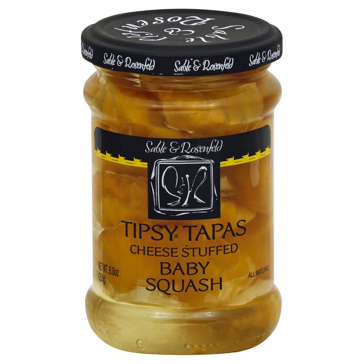 slide 2 of 3, Sable & Rosenfeld Sable Rosenfeld Tipsy Tapas Baby Squash Cheese Stuffed Jar, 8 oz