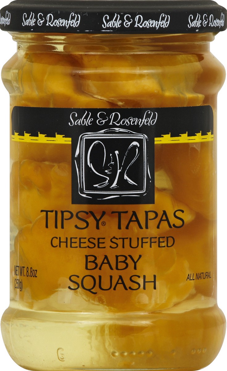 slide 1 of 3, Sable & Rosenfeld Sable Rosenfeld Tipsy Tapas Baby Squash Cheese Stuffed Jar, 8 oz