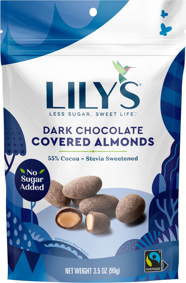 slide 3 of 3, Lily's 55% Cocoa Dark Chocolate Covered Almonds 3.5 oz, 3.5 oz