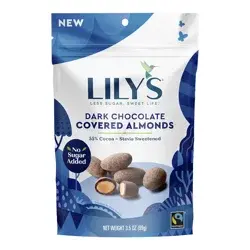 Lily's 55% Cocoa Dark Chocolate Covered Almonds 3.5 oz