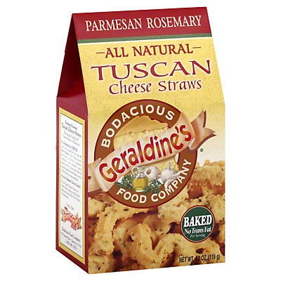 slide 1 of 1, Geraldine's All Natural Tuscan Cheese Straws Parmesan Rosemary, 4.5 oz