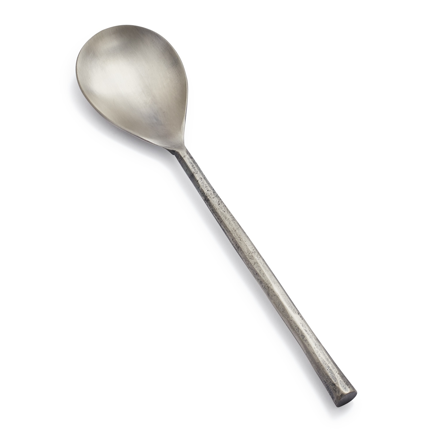 slide 1 of 1, Sur La Table Antique Pewter Serving Spoon, 1 ct