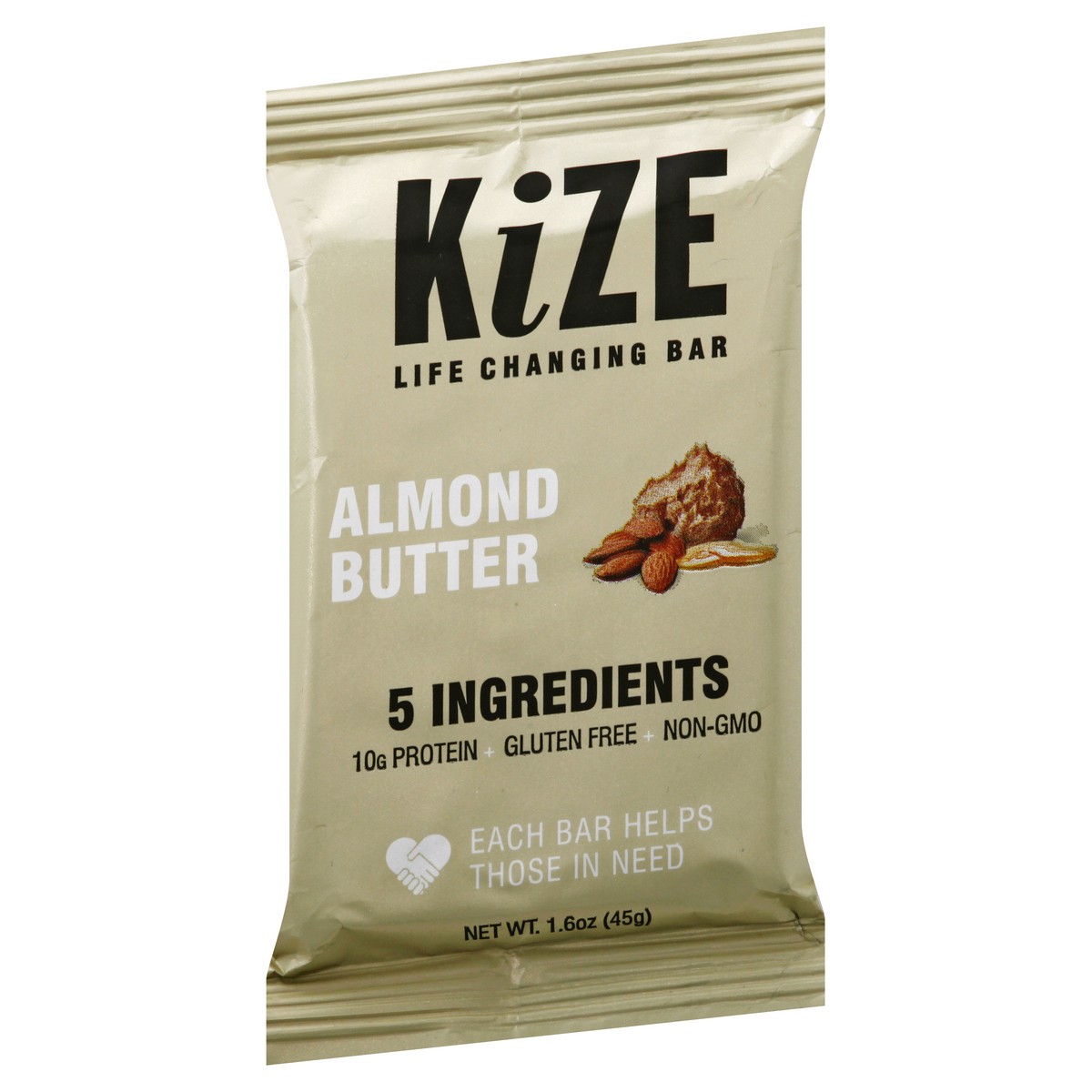 slide 10 of 10, KiZE Almond Butter Raw Energy Bar, 1.6 oz