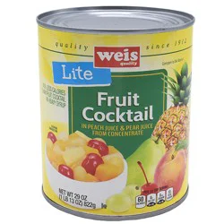 Weis Quality Fruit Cocktail In 100% Juice Concentrate