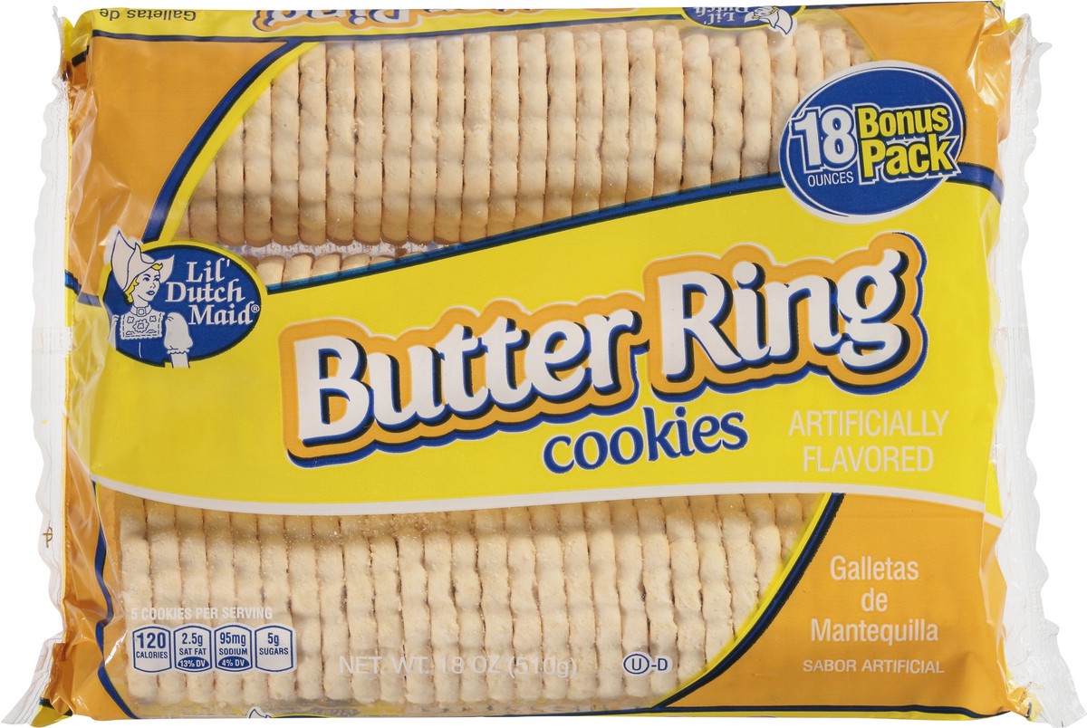 slide 6 of 9, Lil' Dutch Maid Butter Ring Cookies Bonus Pack 18 oz, 18 oz