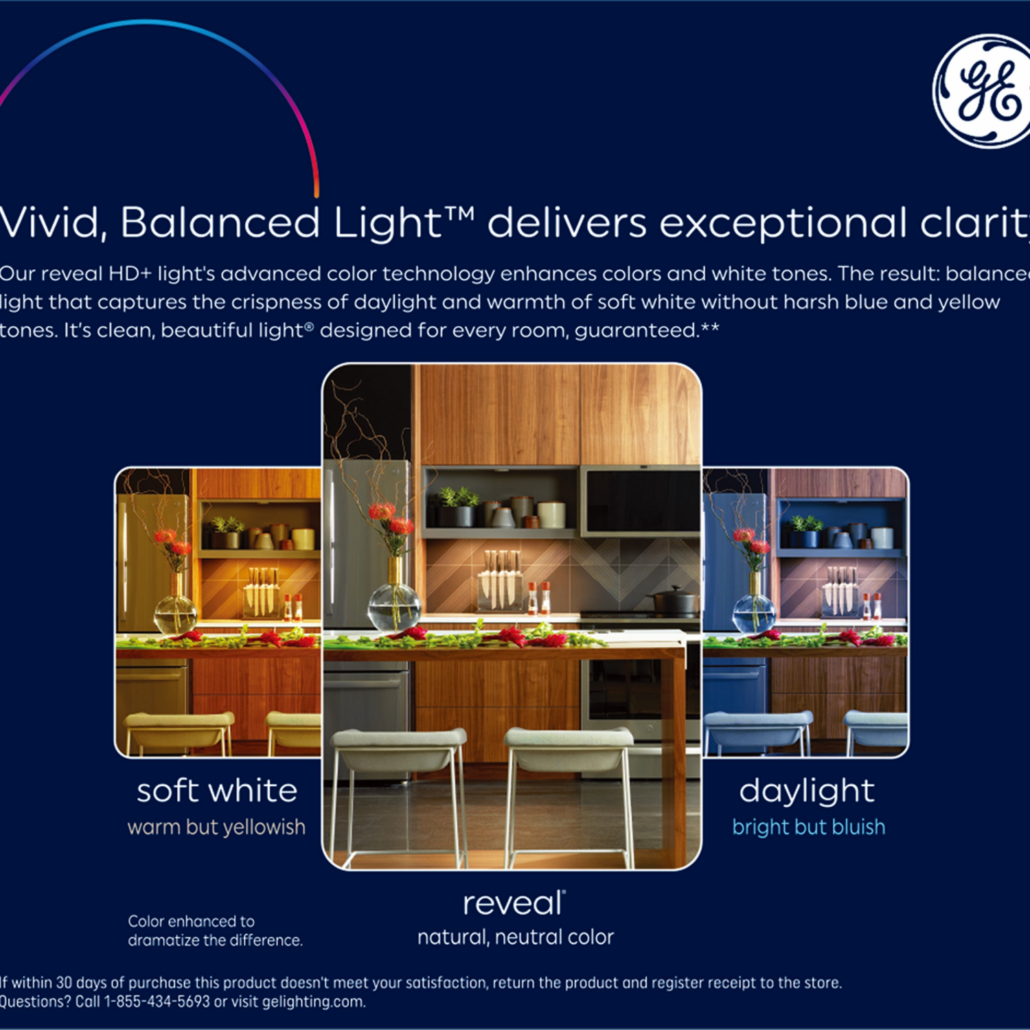 slide 3 of 3, Ge Reveal Led 65w Br30, 2 ct