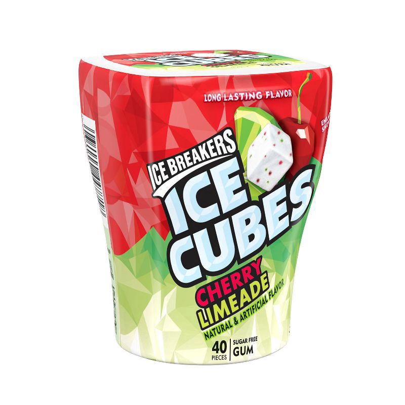 slide 1 of 2, Ice Breakers Ice Cubes Cherry Limeade Bottle Pack Gum - 3.24oz, 3.24 oz