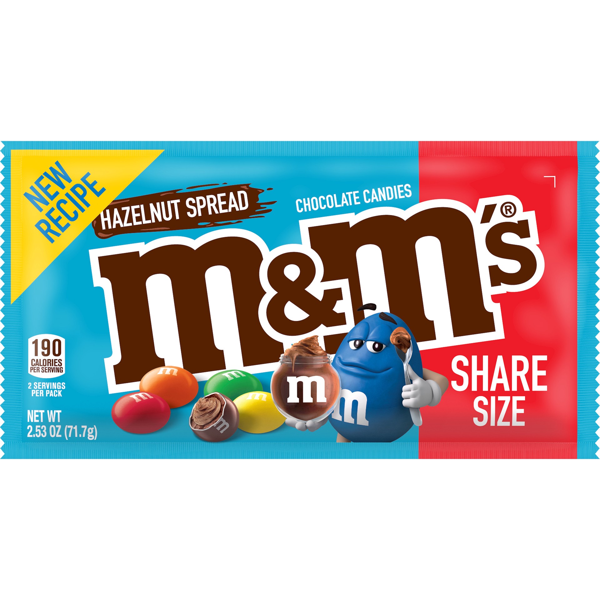 slide 1 of 5, M&M's M & M Share M&M's Hazelnut, 2.53 oz