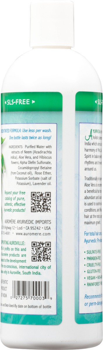 slide 4 of 13, Auromere Ayurvedic Aloe Vera - Neem Shampoo with Neem 16 fl oz, 16 fl oz