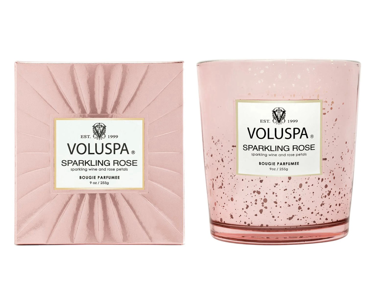 slide 1 of 1, Voluspa Sparkling Rose Box Candle, 9 oz