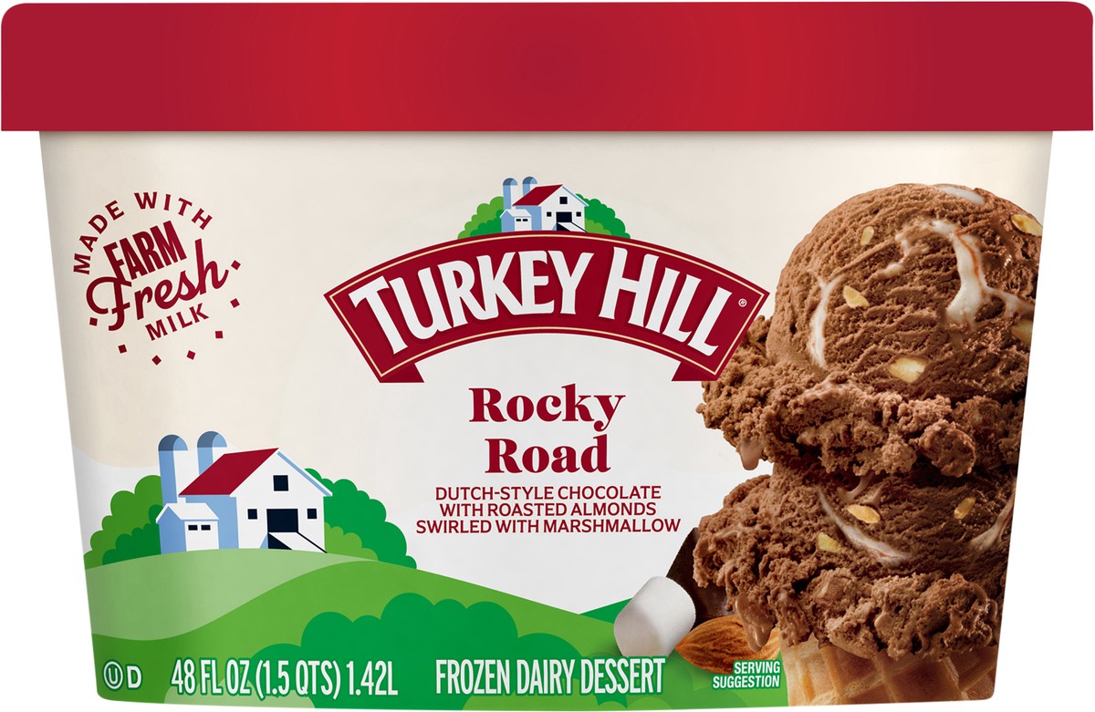 slide 2 of 2, Turkey Hill T.Hill Ic Rocky Road, 48 fl oz