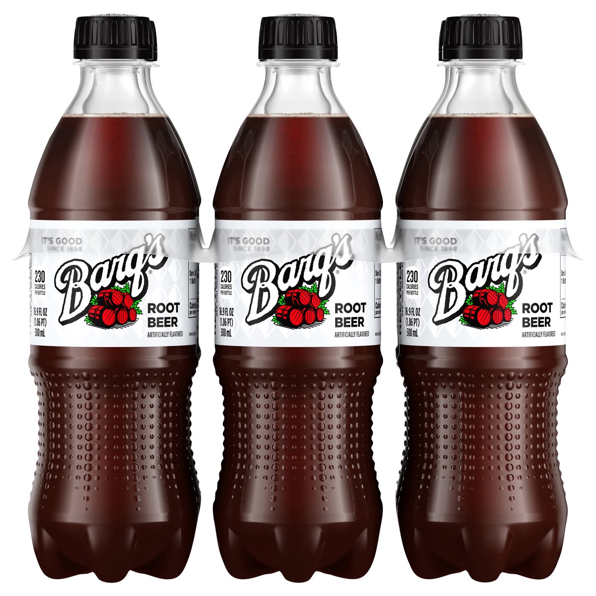 slide 1 of 5, Barq's Root Beer Soda Soft Drink, 16.9 fl oz, 6 Pack, 6 ct