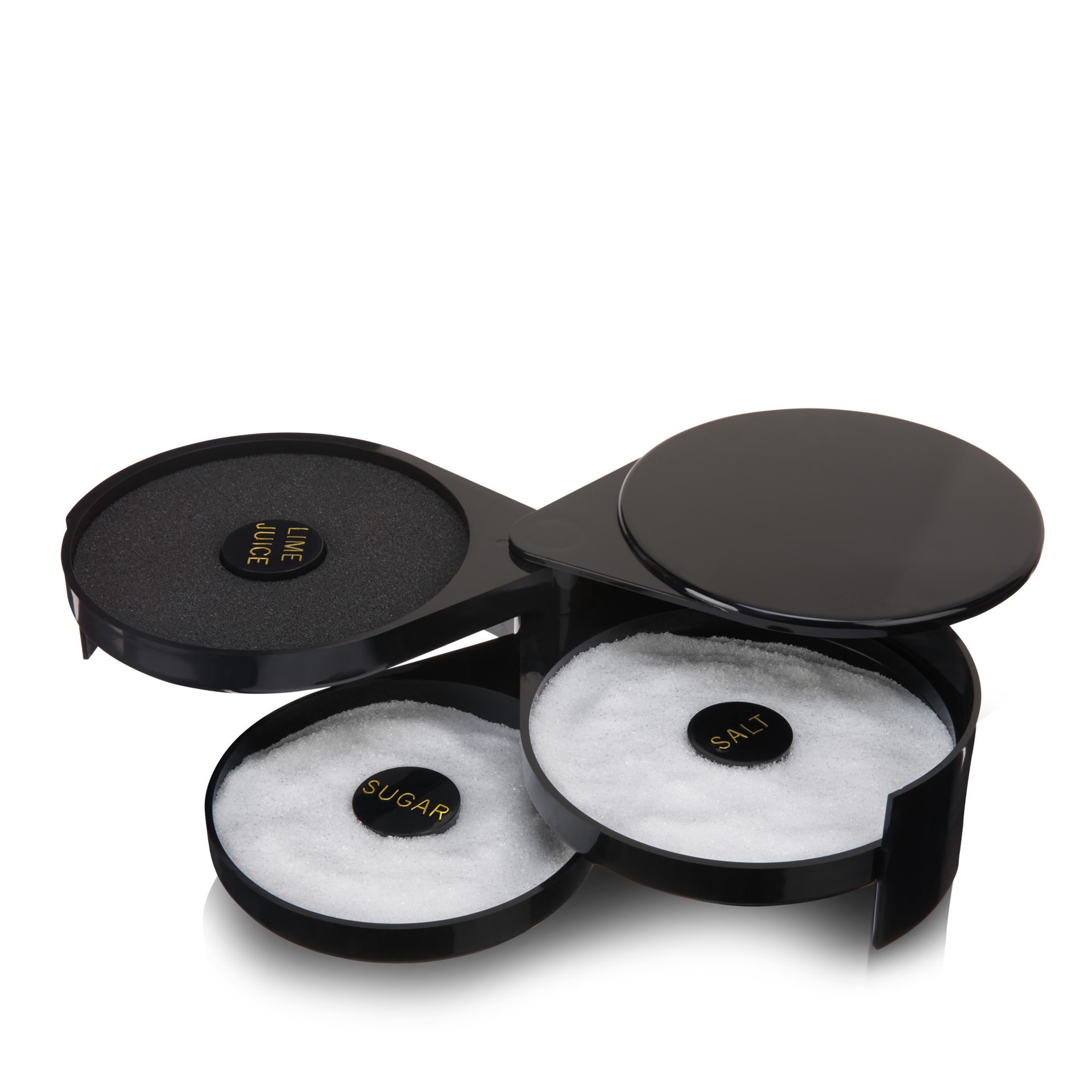 slide 4 of 5, true Garnish 3 Tiered Cocktail Rimmer by True, 1 cnt