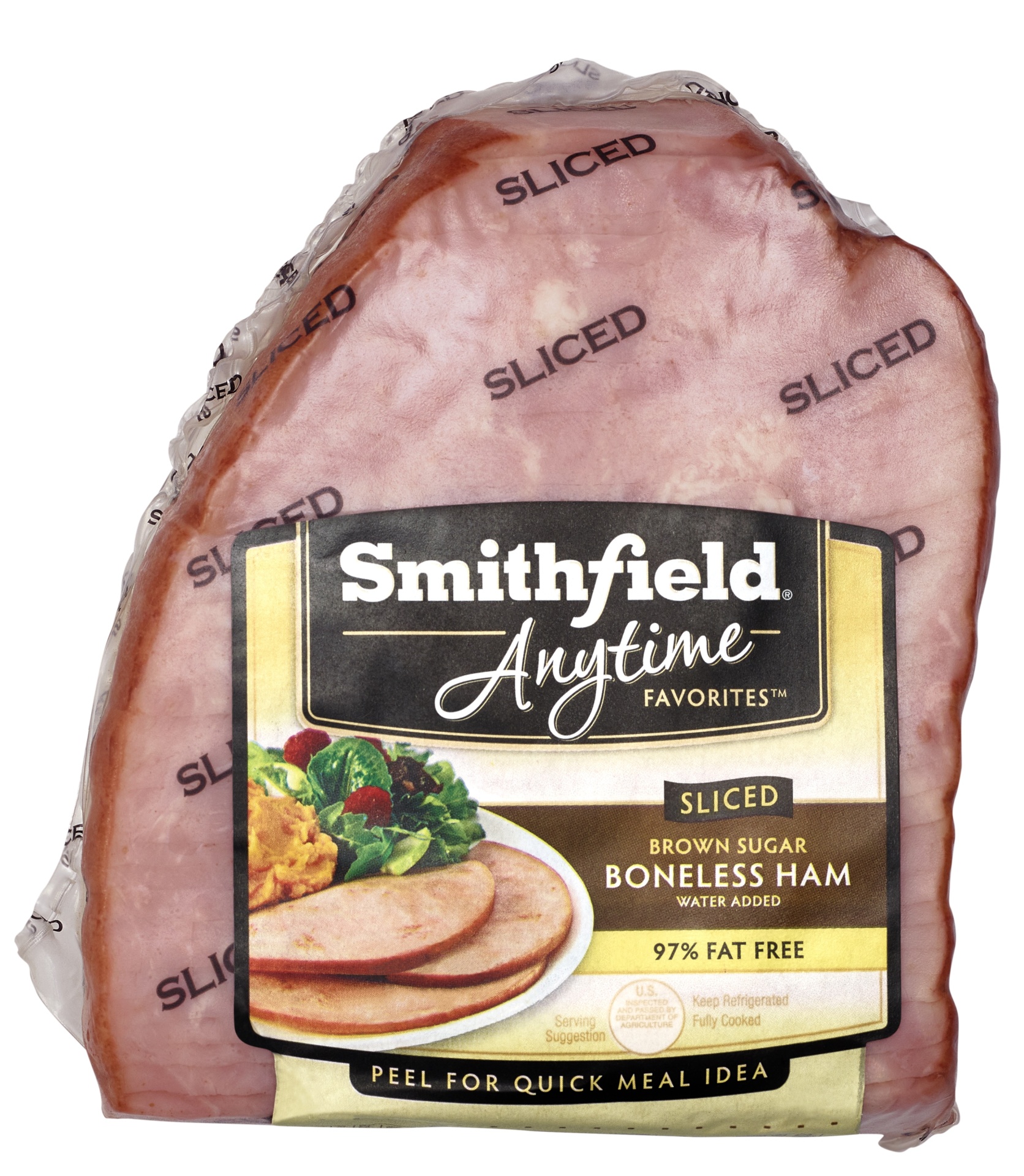 slide 1 of 1, Smithfield Brown Sugar 1/4 Boneless Ham, per lb