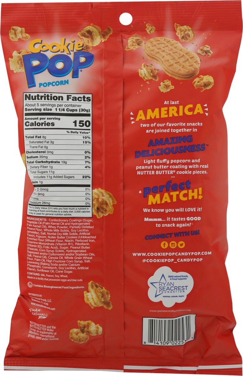 slide 12 of 13, Cookie Pop Popcorn Nutter Butter, 5.25 oz