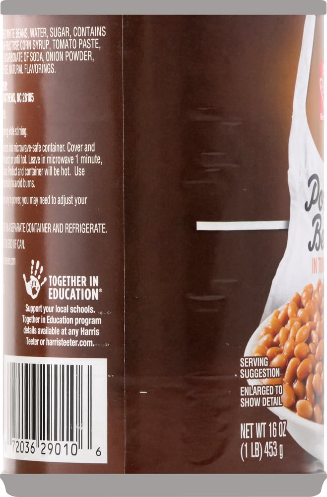 slide 4 of 4, Harris Teeter™ Pork & Beans in Tomato Sauce, 16 oz