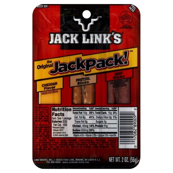 slide 1 of 1, Jack Link's The Original Jack Pack!, 2 oz