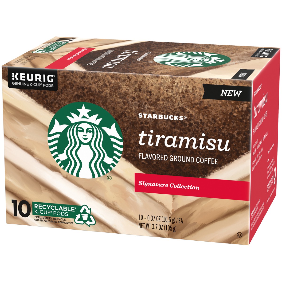 slide 3 of 9, Starbucks Flavored K-Cup Coffee Pods — Tiramisu for Keurig Brewers — 1 box - 3.7 oz, 3.7 oz