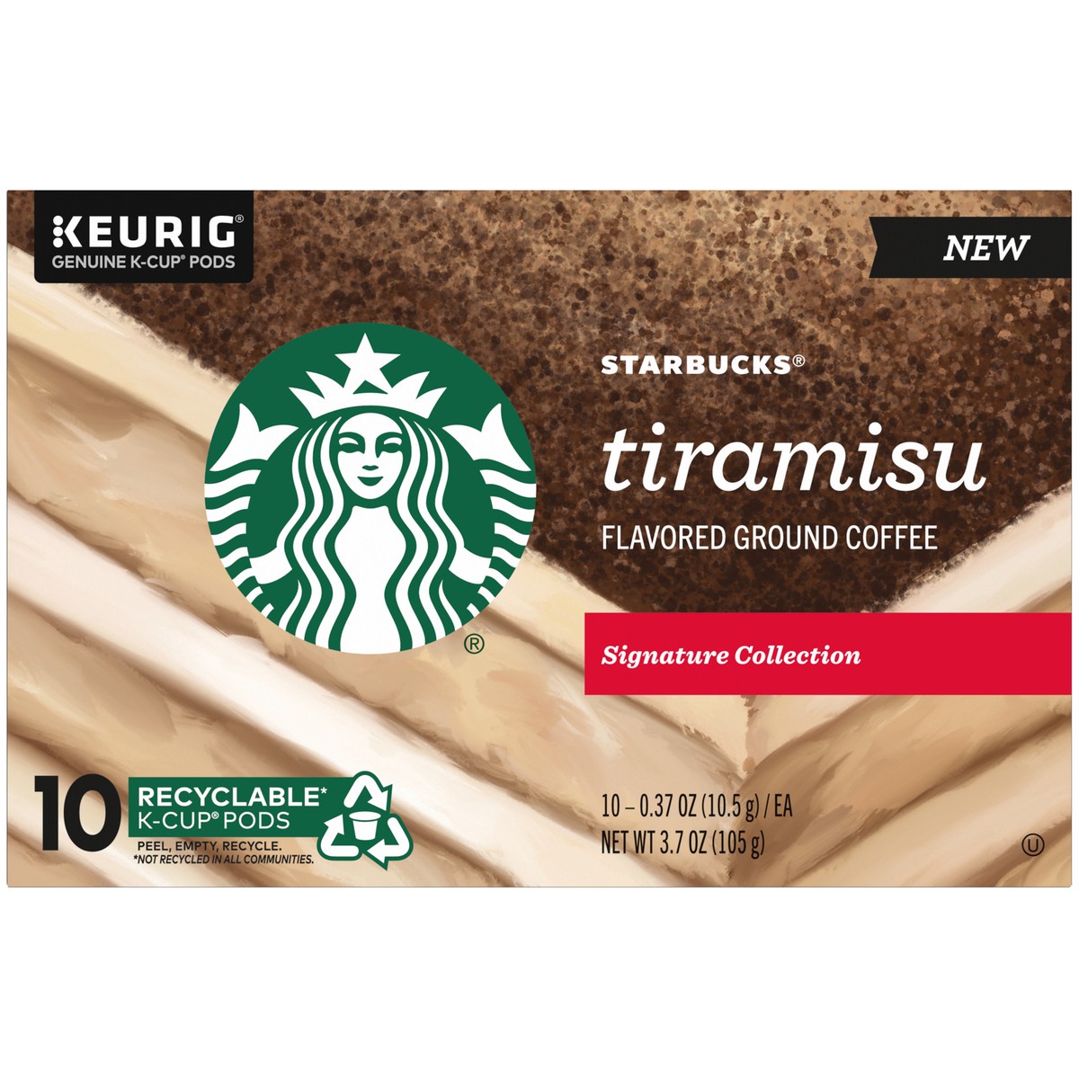 slide 2 of 9, Starbucks Flavored K-Cup Coffee Pods — Tiramisu for Keurig Brewers — 1 box - 3.7 oz, 3.7 oz