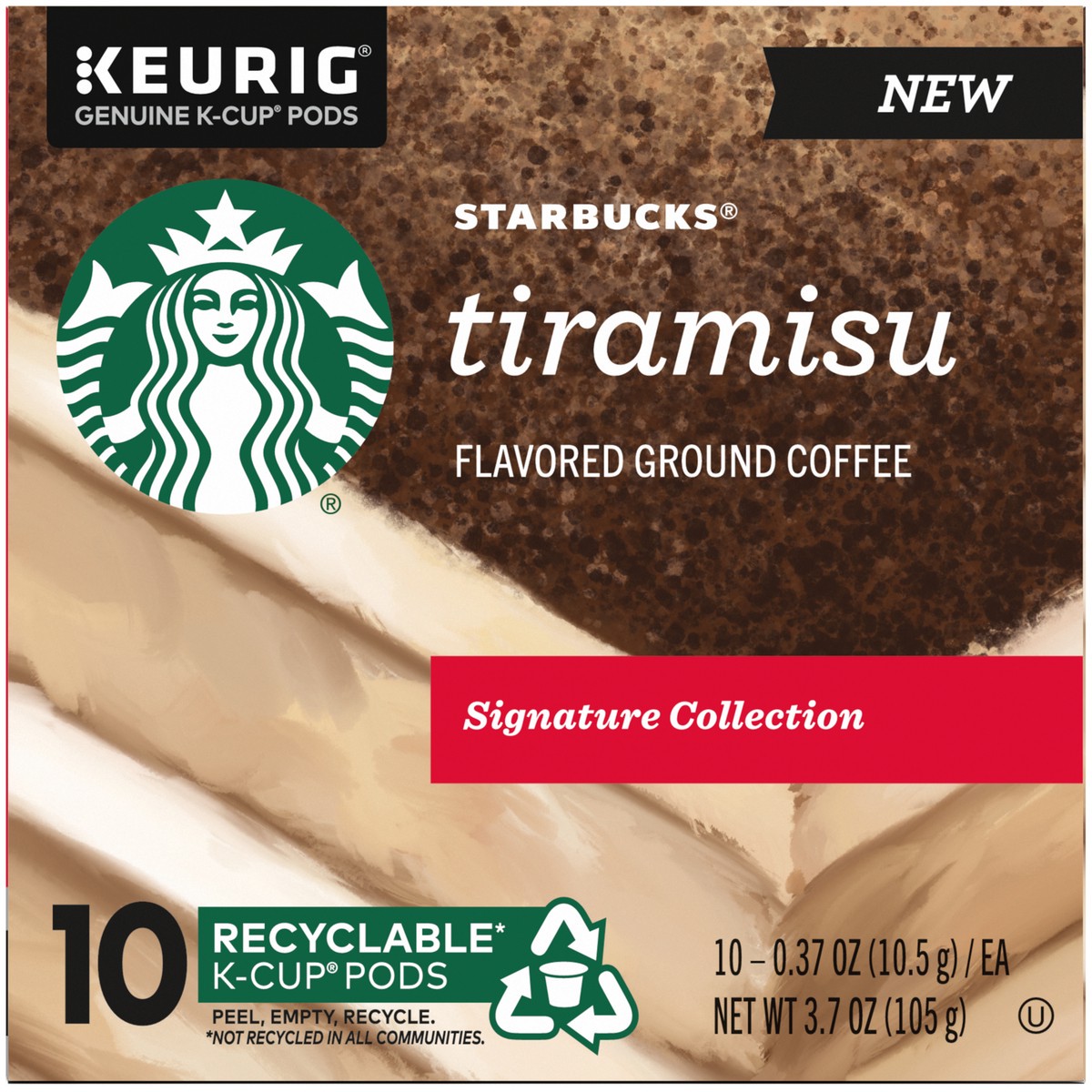 slide 5 of 9, Starbucks Flavored K-Cup Coffee Pods — Tiramisu for Keurig Brewers — 1 box - 3.7 oz, 3.7 oz