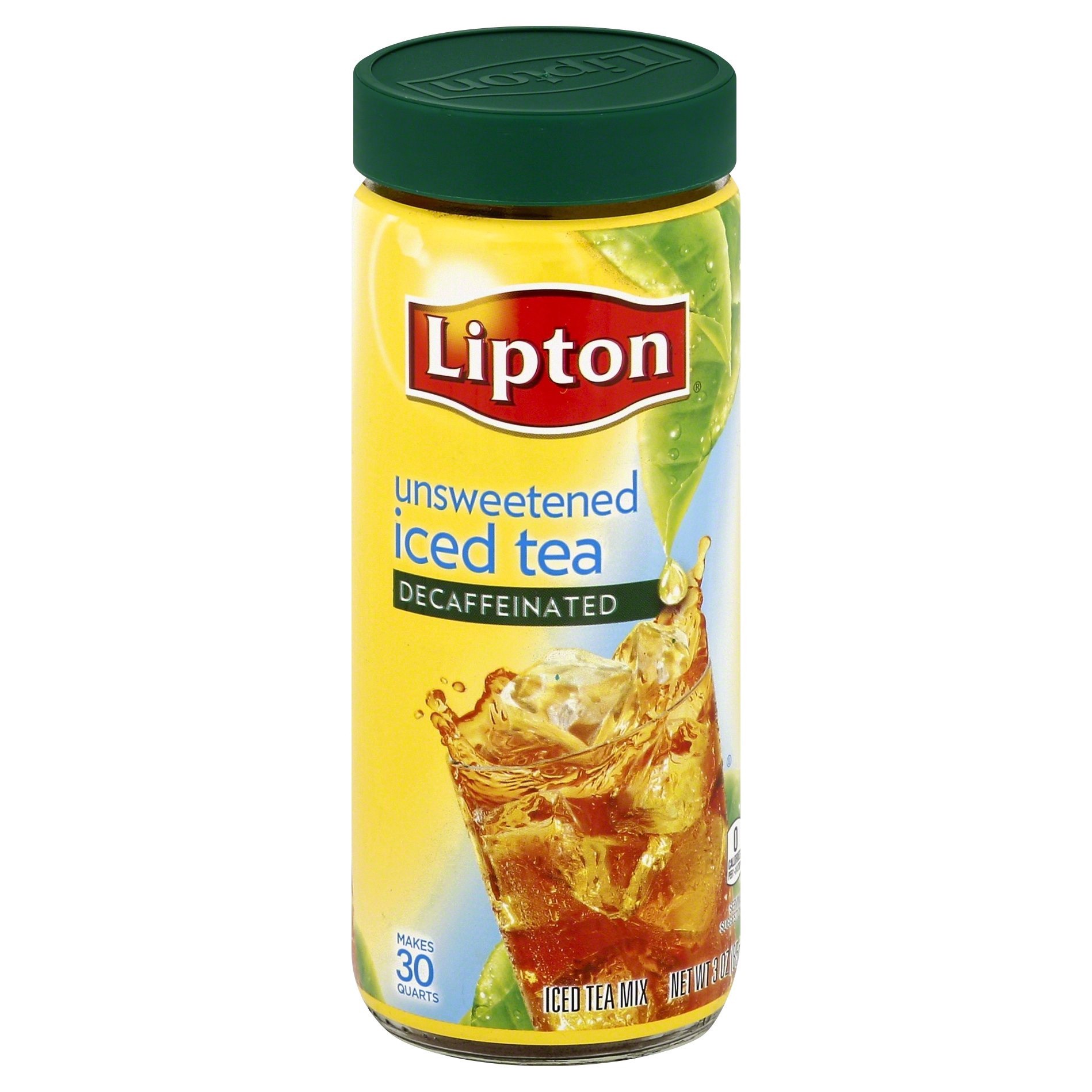 slide 1 of 3, Lipton Decaffeinated Unsweetened Powdered Iced Tea Mix, 3 oz