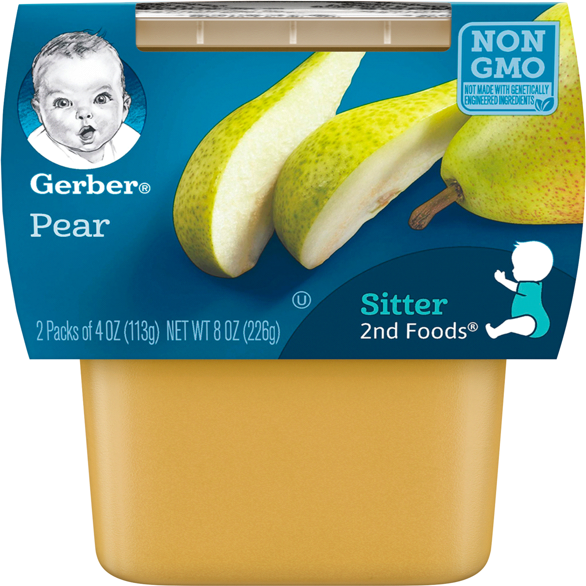 slide 1 of 1, Gerber 2nd Foods For Baby Baby Food Pear Tubs, 4 oz