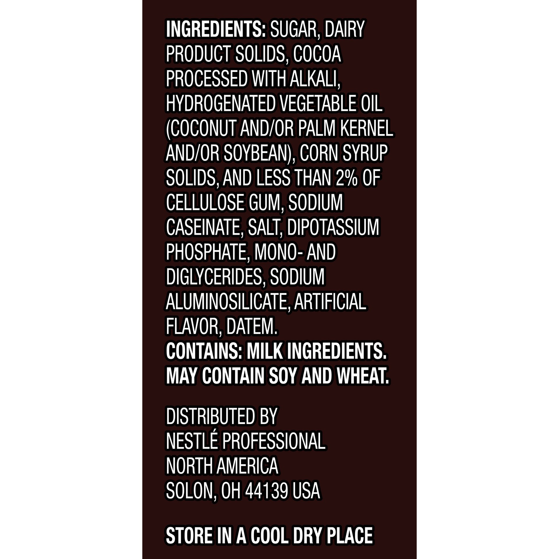 slide 3 of 5, Nestlé Dark Hot Chocolate Mix Bulk Bags 12x1.75lb, 1.75 lb