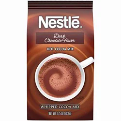 Nestlé Dark Hot Chocolate Mix Bulk Bags 12x1.75lb