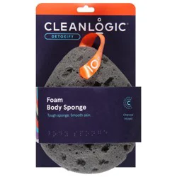Cleanlogic Detoxify Foam Body Sponge, 1 ea