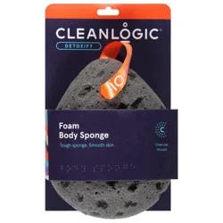Cleanlogic Detoxify Foam Body Sponge, 1 ea
