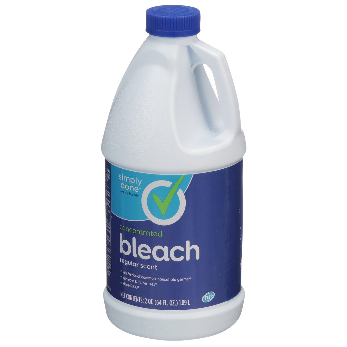 slide 7 of 10, Simply Done Concentrated Bleach, Regular, 2 qt