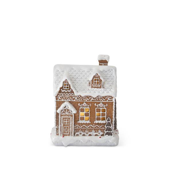 slide 1 of 1, Hy-Vee 6.25" Led Lit Gingerbread House, 1 ct