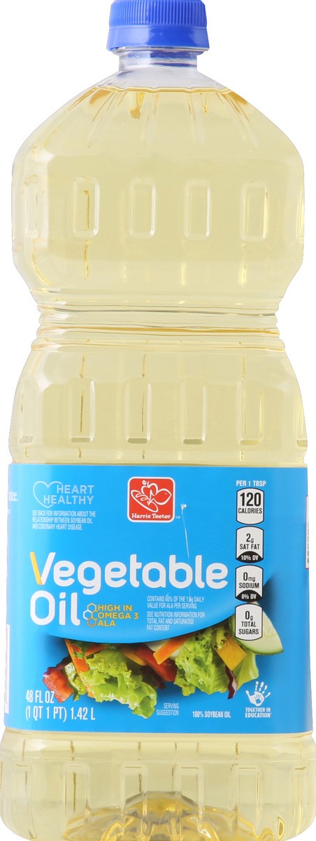 slide 2 of 2, Harris Teeter Pure Vegetable Oil, 48 oz