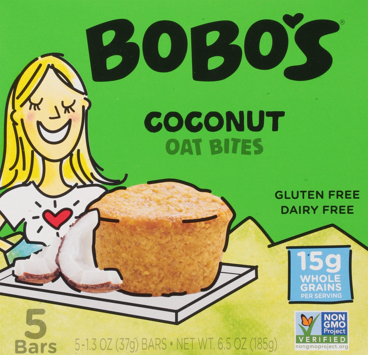 slide 3 of 9, Bobo's Coconut Oat Bites 5 - 1.3 oz Bites, 5 ct