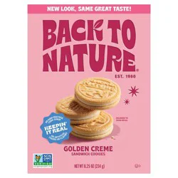 Back to Nature® Golden Creme Sandwich Cookies