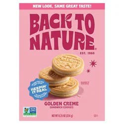 Back to Nature® Golden Creme Sandwich Cookies