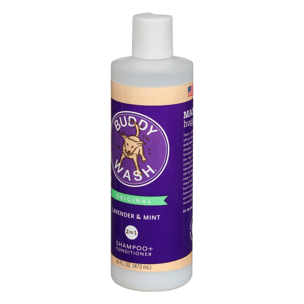 slide 9 of 9, Buddy Grooming Wash 2 in 1 Dog Shampoo, Lavender & Mint, 16 oz. Bottle, 16 oz