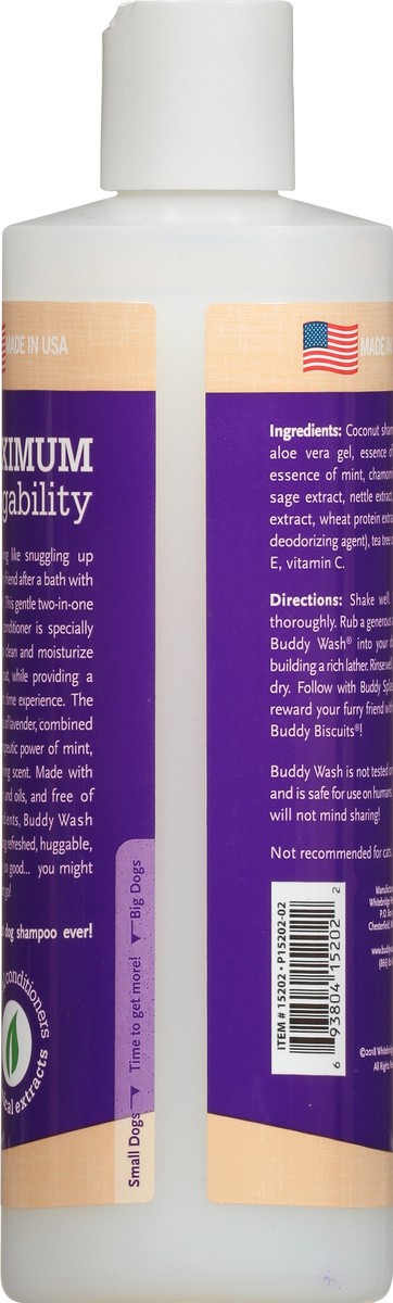 slide 2 of 9, Buddy Grooming Wash 2 in 1 Dog Shampoo, Lavender & Mint, 16 oz. Bottle, 16 oz