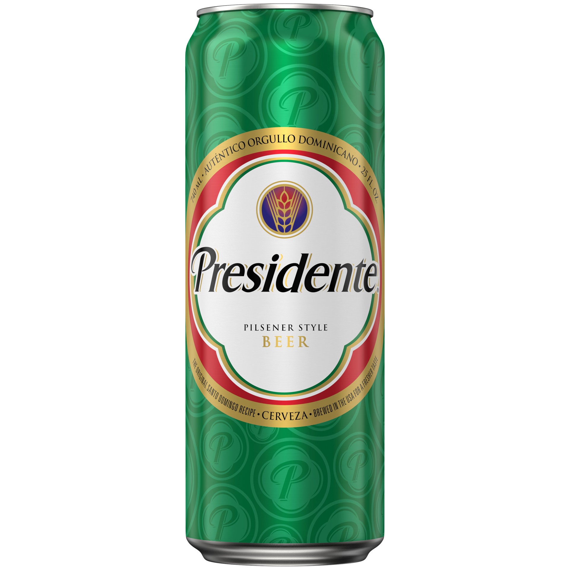 slide 2 of 2, Presidente - Import Pilsener Style Beer, 25 fl. oz. Can, 5% ABV, 25 fl oz