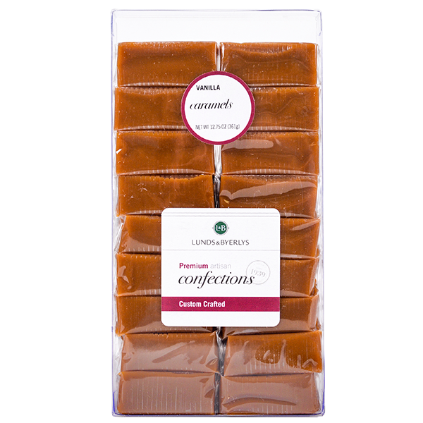 slide 1 of 1, L&B Vanilla Caramels - 18 ct, 18 ct