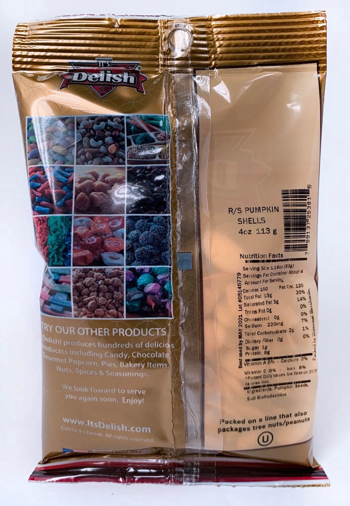 slide 2 of 2, It's Delish Roasted Salted Pumpkin Shells - 4 oz, 4 oz