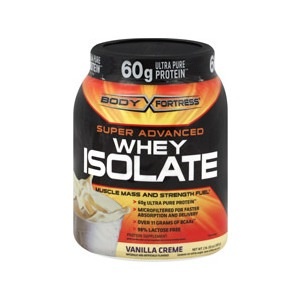 slide 1 of 1, Body Fortress Super Advanced Whey Isolate Vanilla Creme, 32 oz