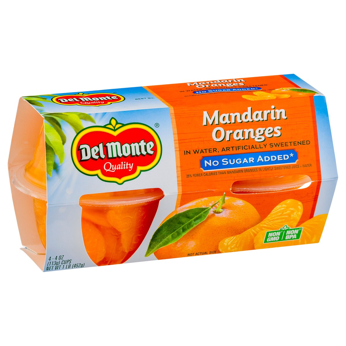 slide 11 of 11, Del Monte No Sugar Added Mandarin Oranges 4 ea, 4 ct