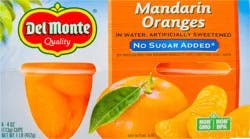 Del Monte No Sugar Added Mandarin Oranges 4 ea