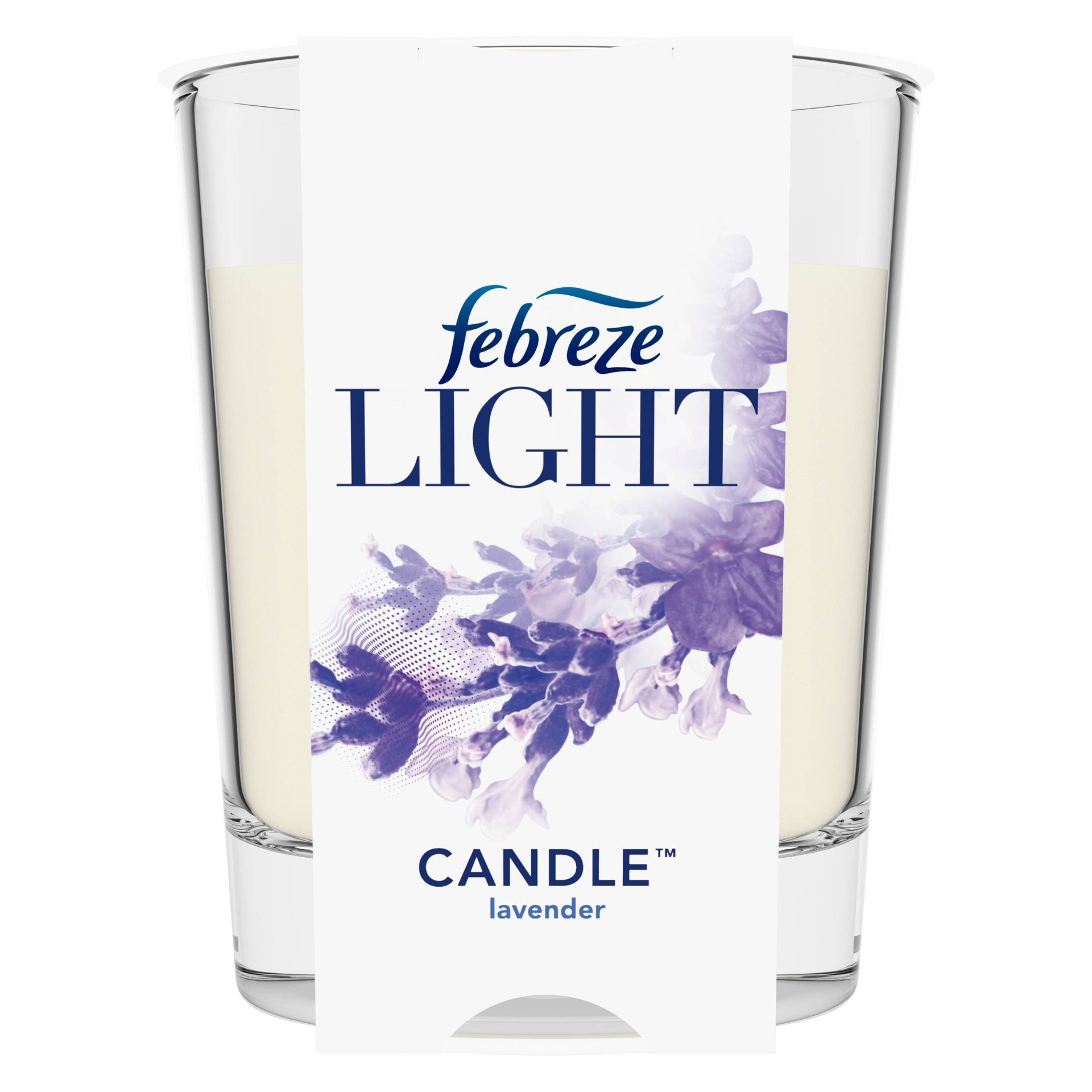 slide 1 of 1, Febreze Light Odor-Eliminating Air Freshener Candle, Lavender, 6.3 oz